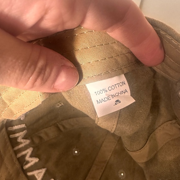 HAMMITT Washed Green Baseball Cap 100% Cotton - Picture 4 of 4